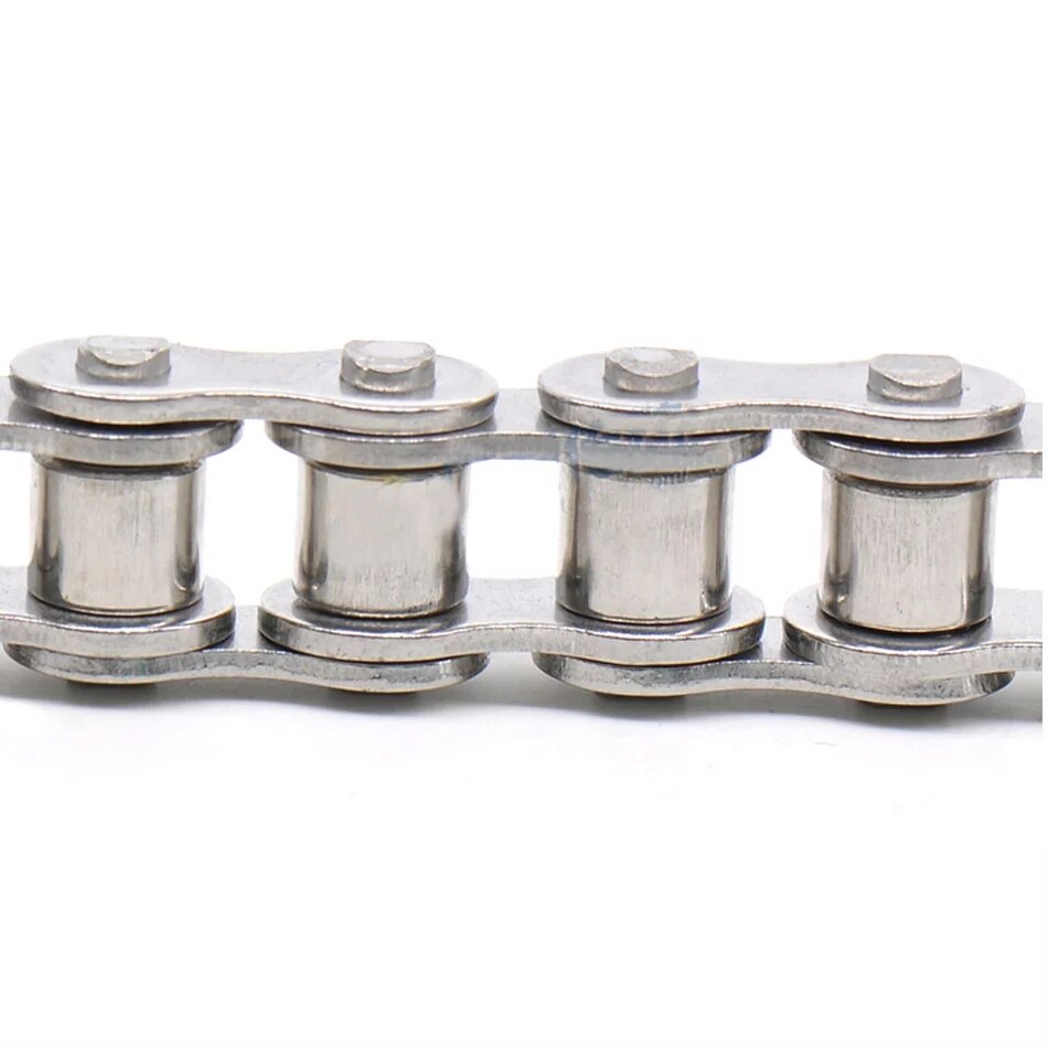 1 szt. 06B-1 łańcuch rolkowy poziom 9.525mm stal nierdzewna przemysłowy łańcuch transmisyjny/łącznik robić łańcuszka