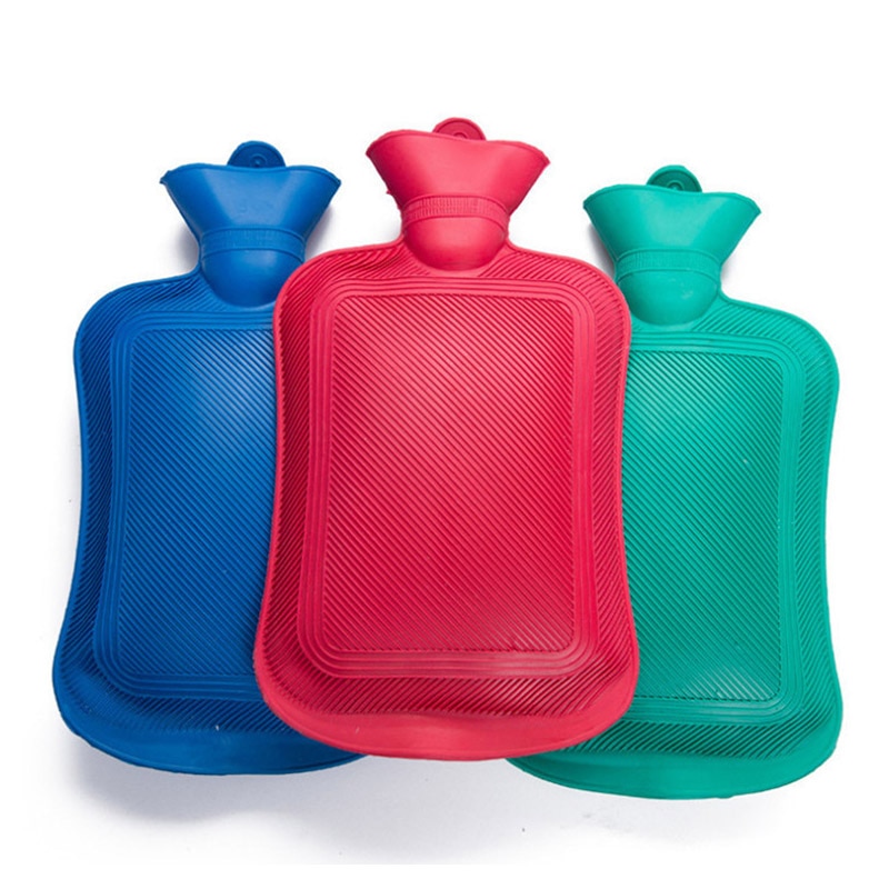 Bolsa de agua de goma, botellas de agua calentadoras a mano, saco térmico de invierno, B99