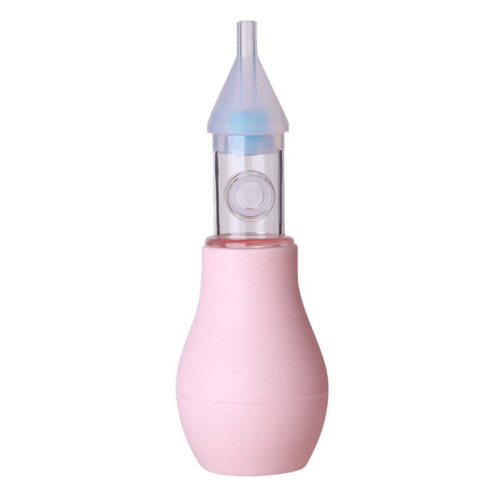 Novo bebê recém-nascido criativo snot cleaner infantil crianças macio silicone nasal aspirador de pó otário nariz muco snot mais limpo 2020: Rosa