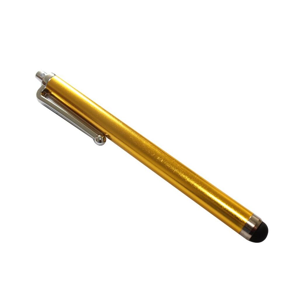 Let mobiltelefon kondensator pen metal håndskrift touch screen pen mobiltelefon tablet universal touch pen: Hvid