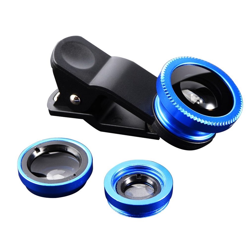 Duurzaam Universele 3 In 1 Mobiele Telefoon Lenzen Fish Eye Smartphone Groothoek Macro Camera Celular Lens Kit