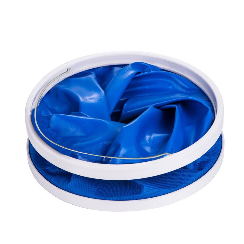 East Folding Bucket Portable Camping Fishing Folding Water Bucket in The Car Fishing Mop bucket Washing Cleaning Tools Blue