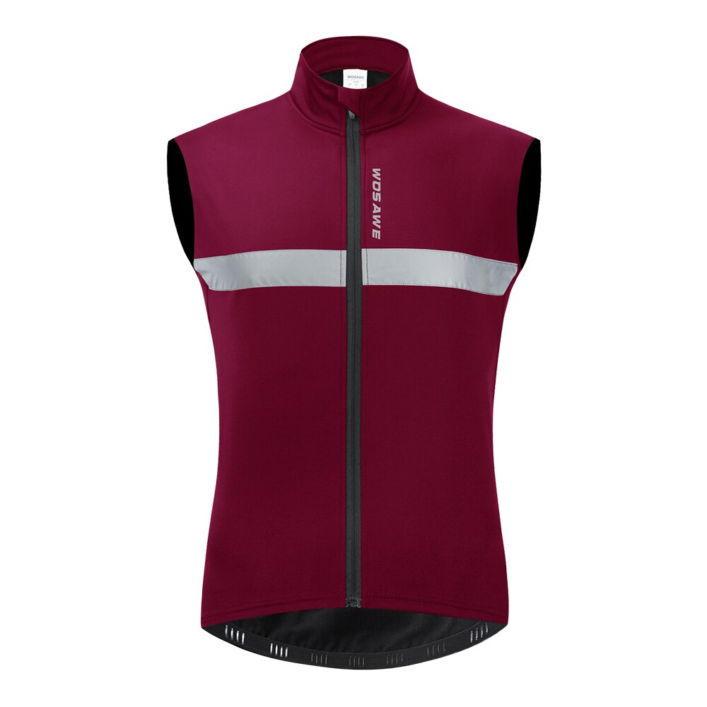 WOSAWE Männer der Motorrad Weste Jacke Windjacke Winddicht Atmungsaktiv Schnell Trocknend Sport Berg Fahrrad MTB Rennrad Gilet: R / M