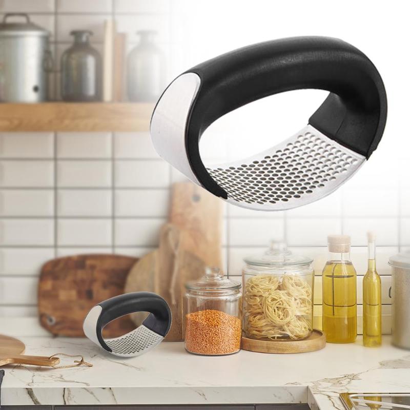 Presse-ail manuel multifonction courbe ail meulage trancheuse hachoir acier inoxydable ail Presses outil de cuisine Gadgets