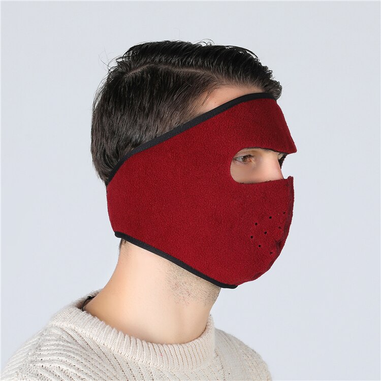 Sally face Dustproof Neoprene Neck Warm Half Face Mask Winter Sport Accessories Windproof Bike Cycling Snowboard Outdoor Masks: Wine red