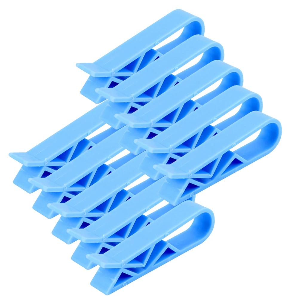 Clips de sac poubelle en plastique, accessoires de cuisine, sac poubelle, Clip fixe, organisateur de maison, support de verrouillage de poubelle, 4/10 pièces: plum