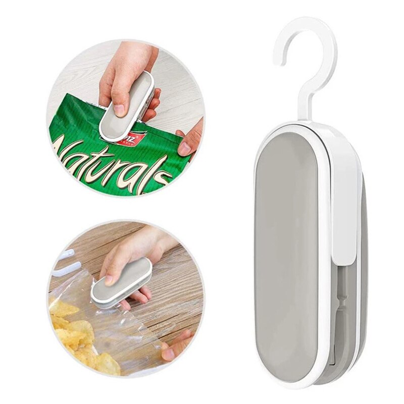 Sluitmachine Vacuüm Voedsel Mini Sealer Handheld Draagbare Plastic Zak Warmte Sealer Voedsel Pakket Tas Sealer Afdichting Clip Voor Thuis