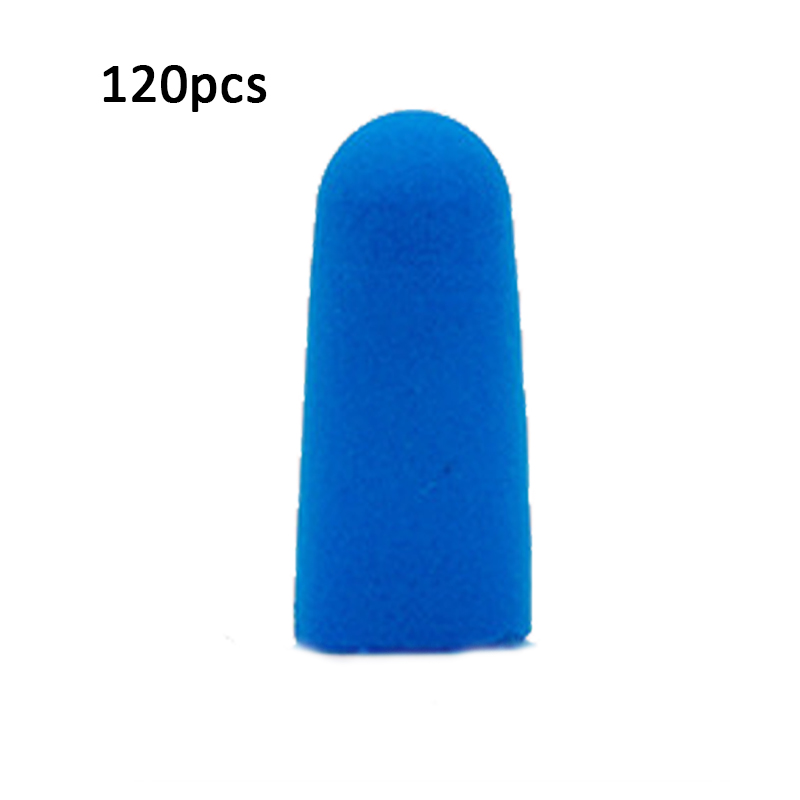 Earplugs Noise Reduction Sleep Foam Plug Canceling Music Anti Reusable For Snoring Earplug Sound Insulation Sleeping Ear Plugs: blue 120pcs