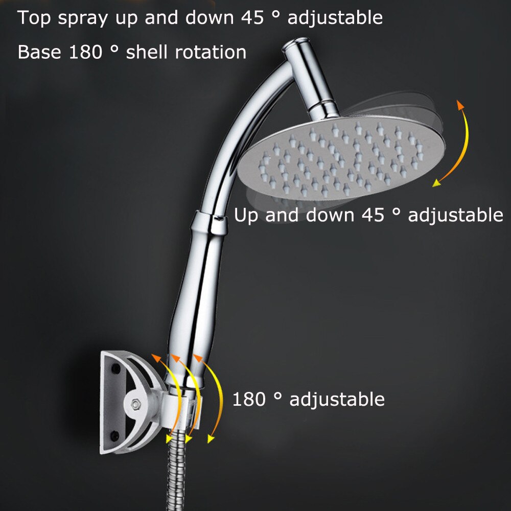 6 Inch 360 Roterende Grote Douchekop Badkamer Rvs Regen Spray Top