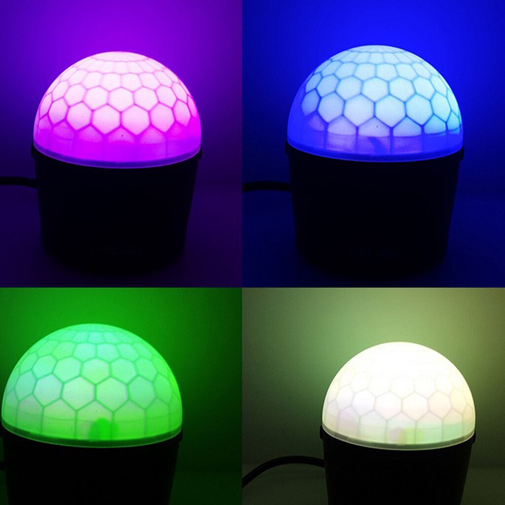 LED Mini RGB Disco Party Club DJ KTV Magic Ball Lamp US Standard