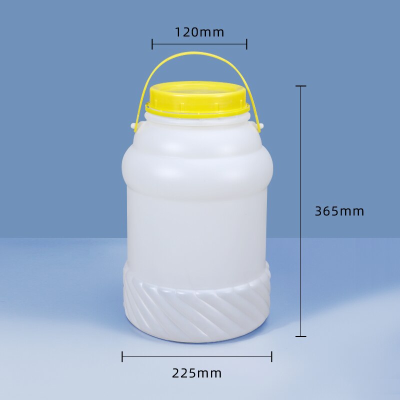 4L 5L 10L Food Grade Round bucket with handle Lid Airtight Sealing Storage Container Food Grade: 10L-B