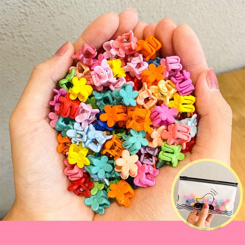 50 Stuks Meisje Hoofddeksels Snoep Kleur Haar Clip Kleine Clip Haaraccessoires 111: A1