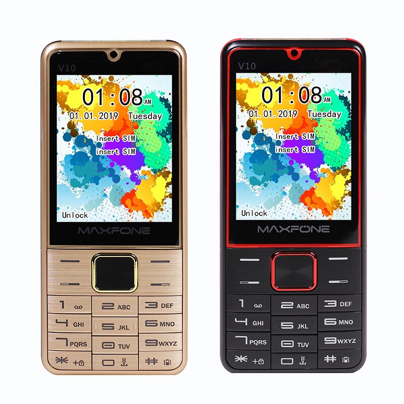 2.8 " näyttö puhelimet kaksi sim puhelin venäläinen näppäimistö näppäin gsm matkapuhelin halpa puhelin kiina matkapuhelimet alkuperäinen h-mobile  v10