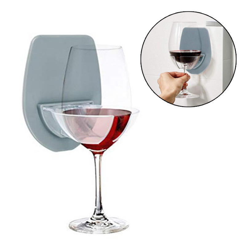 Plastic Wijnglas Houder Voor De Bar Bad Douche Rode Wijn Glas zijdeachtige sterke Wijnglas Opbergrek Bar Keuken rack Opknoping