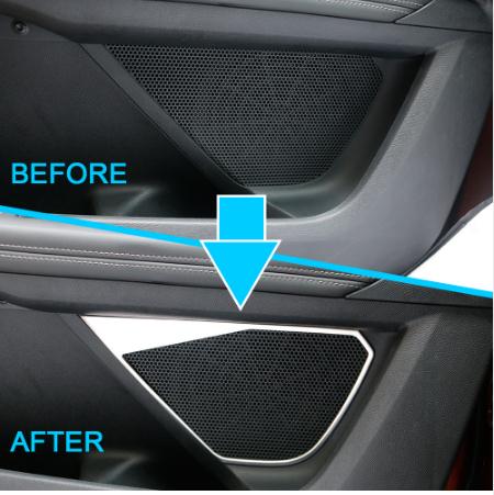 Fit Voor Peugeot 5008 3008 Gt Accessoires Rvs Auto Deur Speaker Decoratieve Ring Cover Auto Styling Interieur Chrome