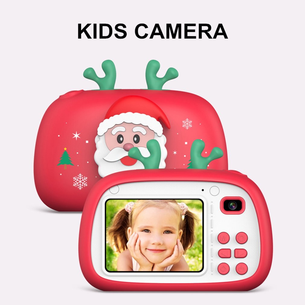 Macchina fotografica digitale dei bambini di natale del fumetto sveglio della Mini macchina fotografica dei bambini dell'edizione limitata di natale per il regalo di natale per il bambino