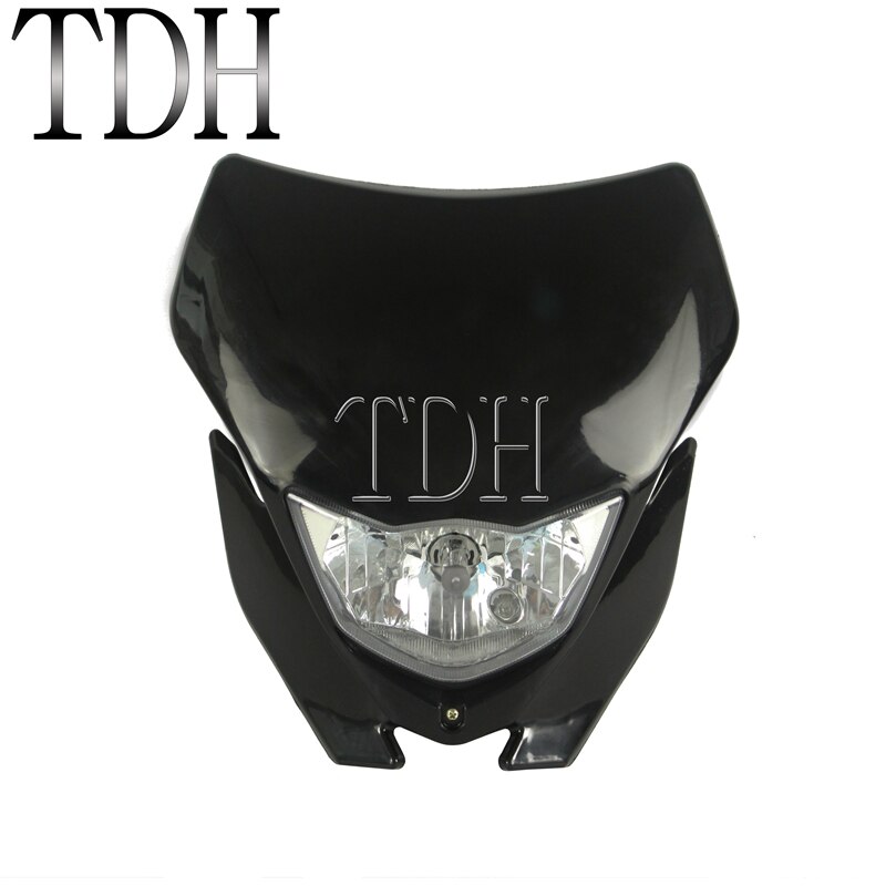 Faro Universal para motocicleta, Enduro, Motocross, Enduro, máscara de carenado para Yamaha WRF250 400 450 YZ TTR WR: 034 black