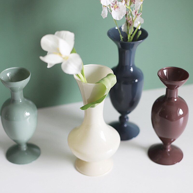Vilead Glas nordisch Stil Vase Hydrokultur Terrarium Anlage Halfter Flasche für Heimat Sekretariat Balkon Wohnzimmer Hochzeit Esszimmer Dekor
