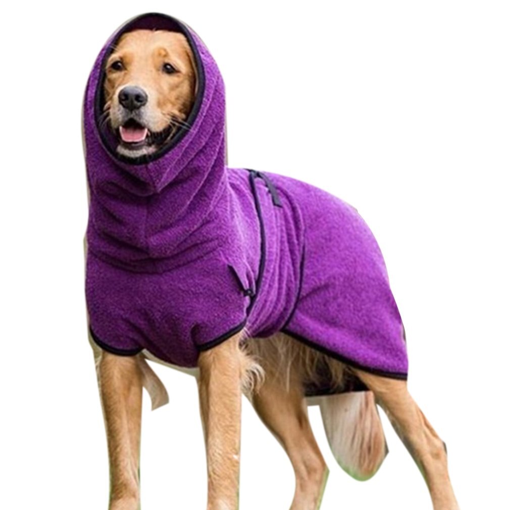 S-5XL Universal Pet Hond Thicken Warming Kleding Fleece Fluwelen Golden Retriever Honden Dikke Warme Jassen Kleding Dierbenodigdheden: L