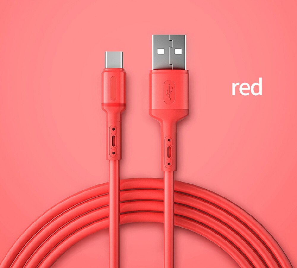 USB 5A Type C Cable For Samsung S20 Huawei P40 Mate 30 Mobile Phone Fast Charge Wire Cable Original Supercharge Super Charger: red