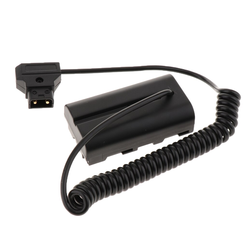 D-toque para NP-F550 manequim bateria dc adaptador de cabo de alimentação para monitor usando 550/970