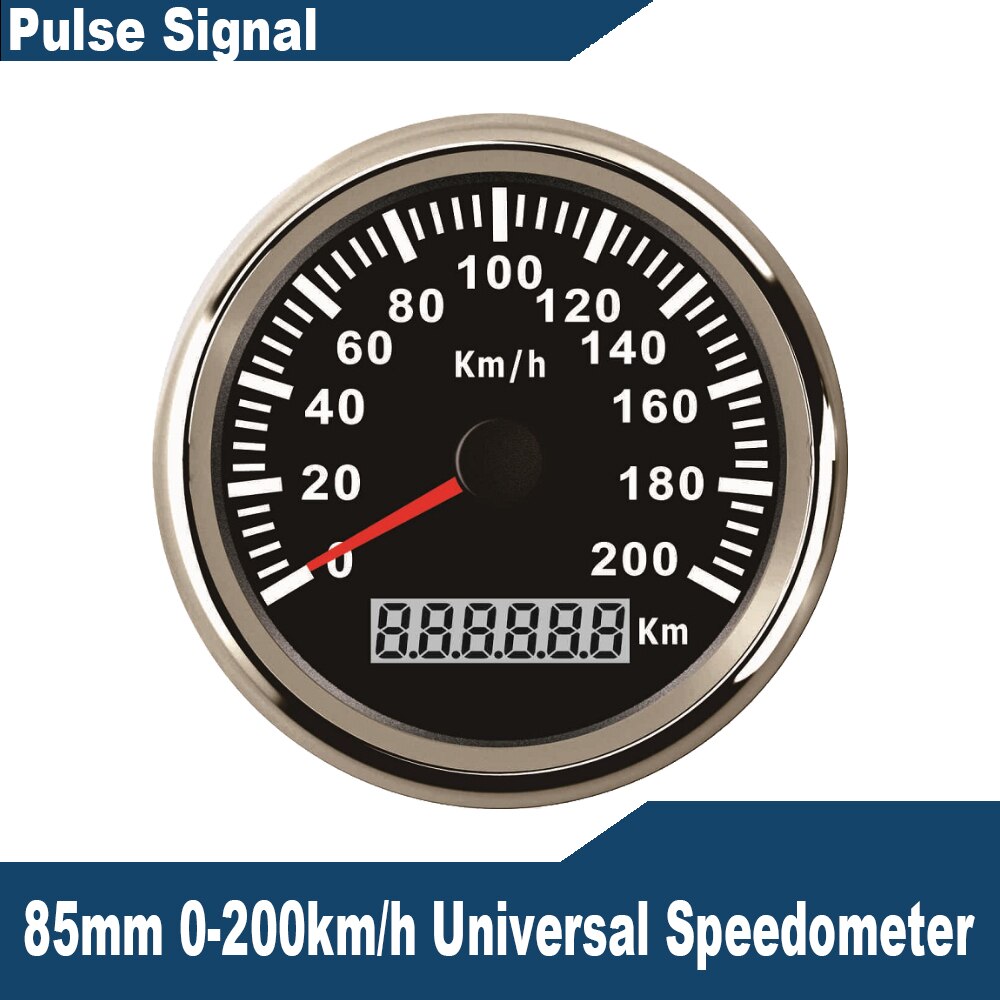 Universal 85mm Speedometer Odometer Speed Gauge 0 . Grandado