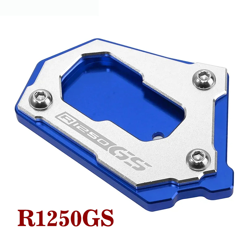 Para bmw r1250gs r1200gs r1250 gs aventura r1200 gs gsa gs1250 hp motocicleta kickstand suporte lateral ampliador almofada r 1250 1200 gs: Verde