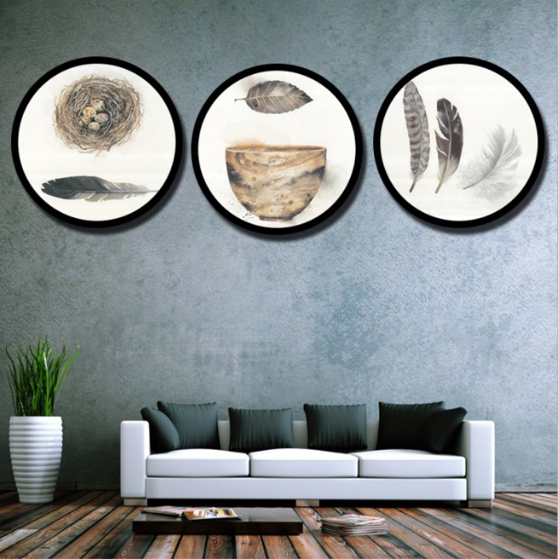 Ronde Europese Fotolijst Opknoping Muur Massief Houten Decoratie Creatieve Fotostudio Combinatie Fotowand Thuis Fotolijst