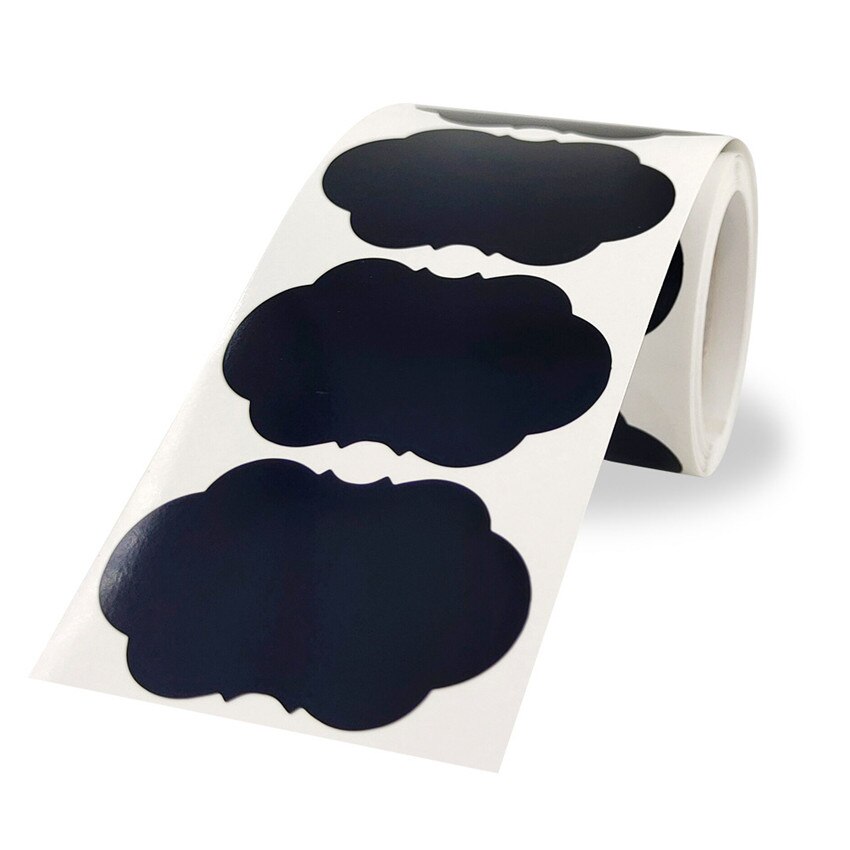 Chalkboard 120Pcs Labels sticker for kitchen Jars Stickers Reusable Waterproof Blackboard Sticker Label DIY Writable Stickers: C