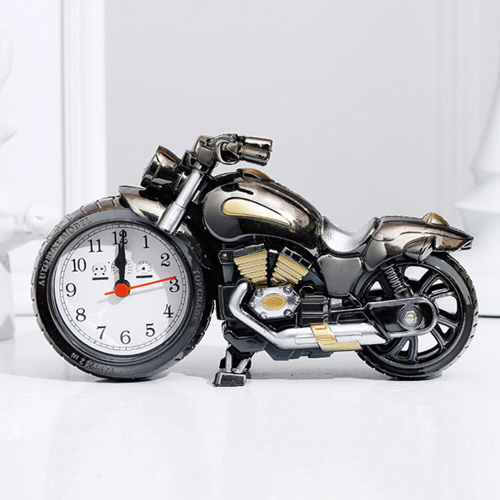 Mini réveil moto réveil exquis moto forme décoration de la maison réveil artisanat enfant fête d'anniversaire