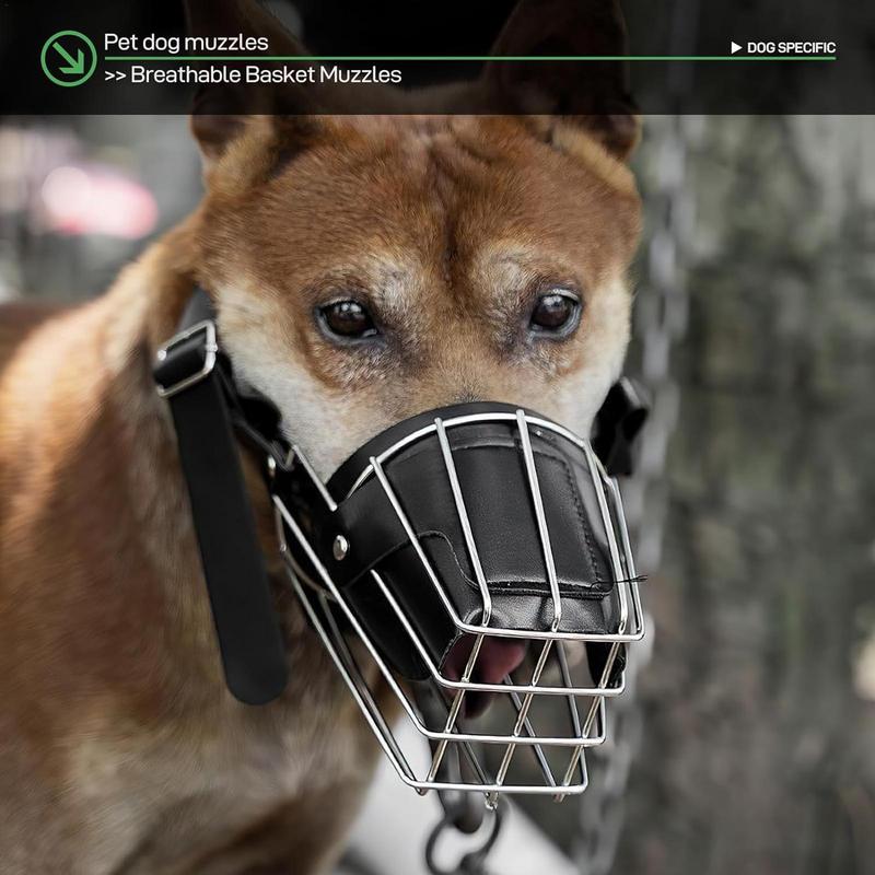 Hund Mundschutz Metall Gesichts korb Hund verstellbare Hunde mund Gittergewebe Maul körbe für große Rassen Hunde Schnauze für kleine mittlere und