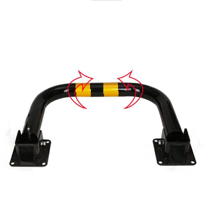 Gantry Lock removable bollard parking lot guide barrier yellow black steel traffic bollard and vehicle detector parking