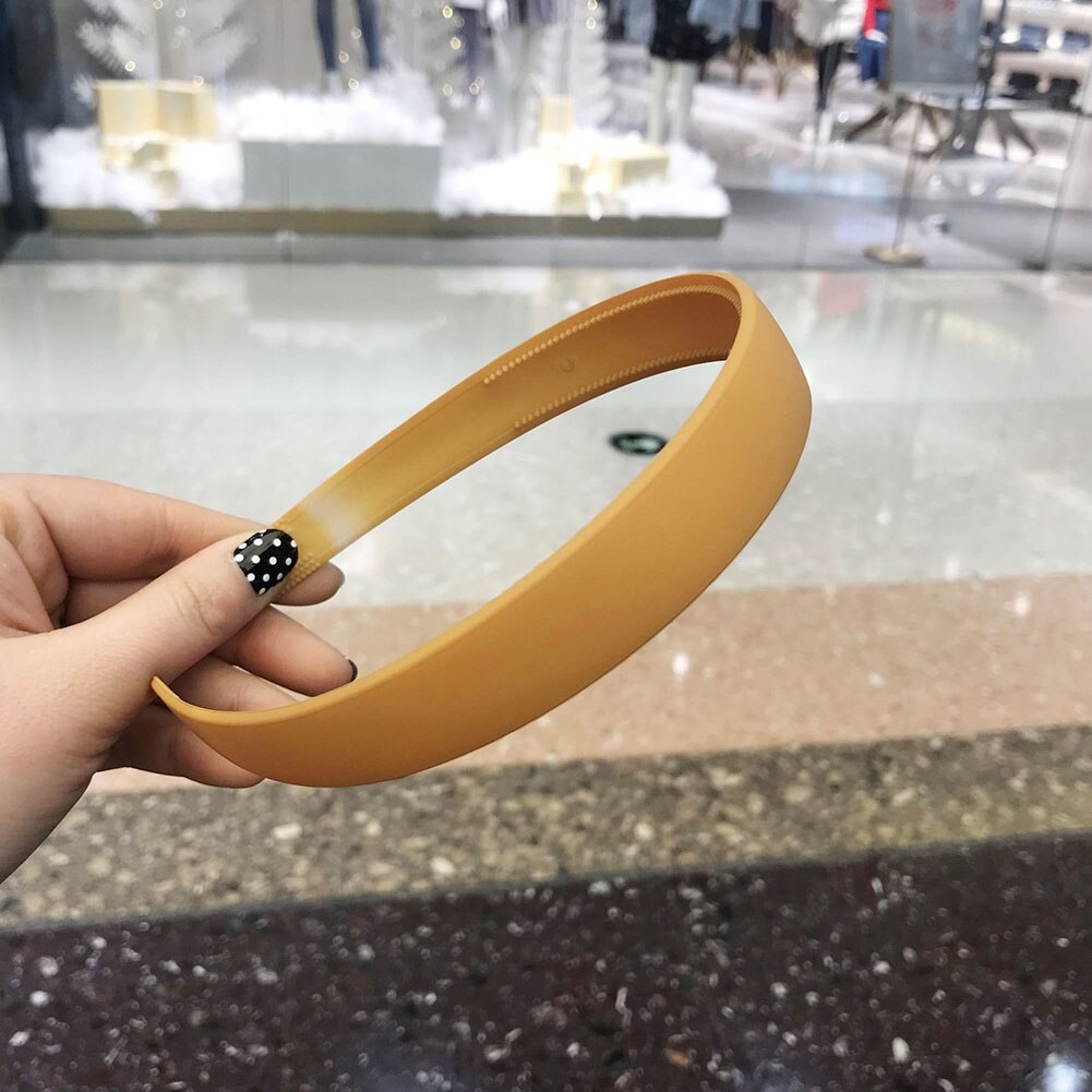 Vrouwen Solid Knoop Vrouwen Haarbanden Meisje Hoofdbanden Ins Breed Dame Hoofddeksels Haar Accessoires: YELLOW