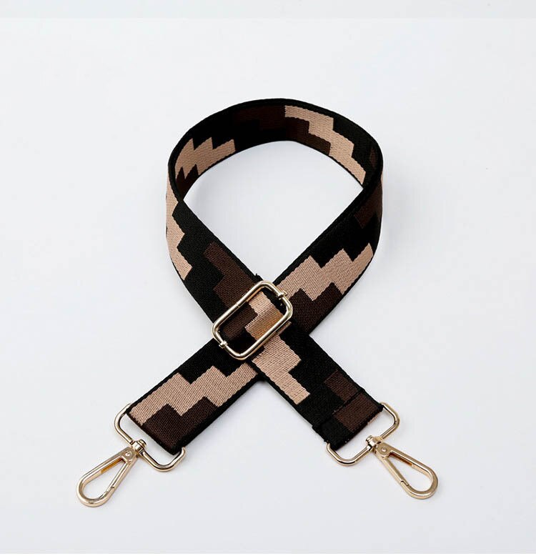 HJKL Handle Bag Strap For Women Removable DIY Shoulder Rainbow Handbag Accessories Cross Body Messenger Nylon Bag Straps: A