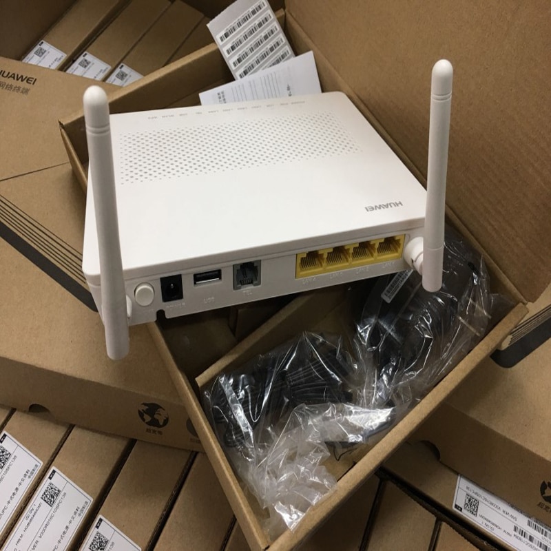 100% Nuovo originale per HW HG8546M Gpon WiFi Ont onu 1GE + 3FE + voce + WIFI Inglese Firmwarel modem apparecchiature di Rete di telecomunicazioni