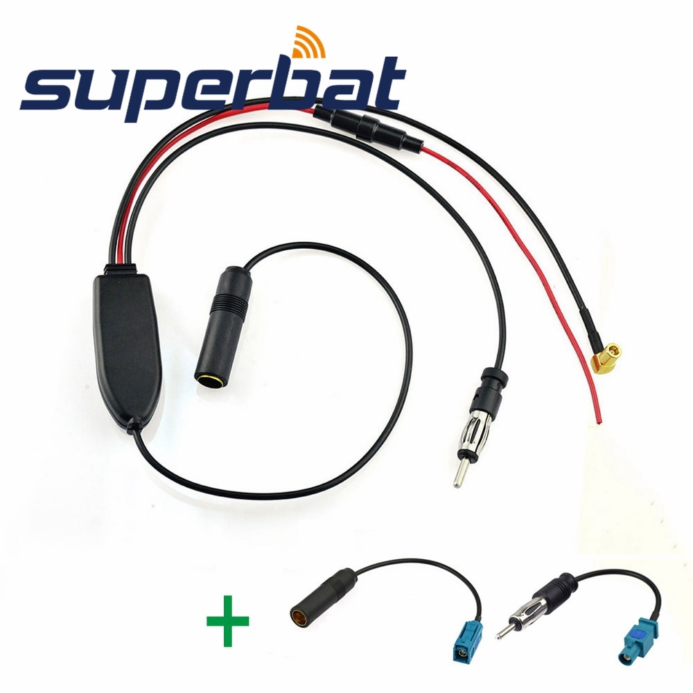 Superbat Fm/Am Naar Dab/Dab +/Fm/Am Autoradio Antenne Versterker/Converter/splitter En Fakra Antenne Adapter Kabel