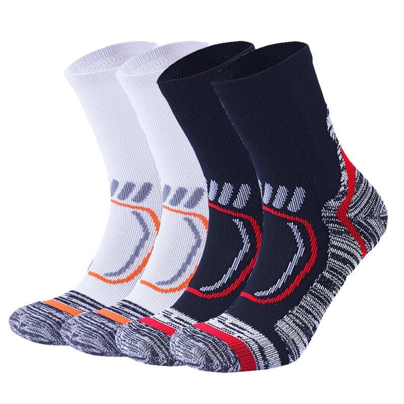 4 Pairs/Lot Combed Cotton Men Socks Hiking Hunting Fitness Gym Mountaineering Socks Breathable Football Cycling Sports Socks: 4 / 39-42