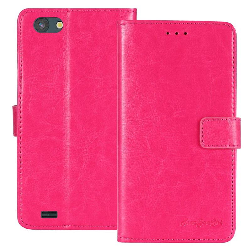 TienJueShi Flip funda protectora de cuero de para teléfono Swisstone SD 510 530 5 zoll bolsa funda cartera piel Etui