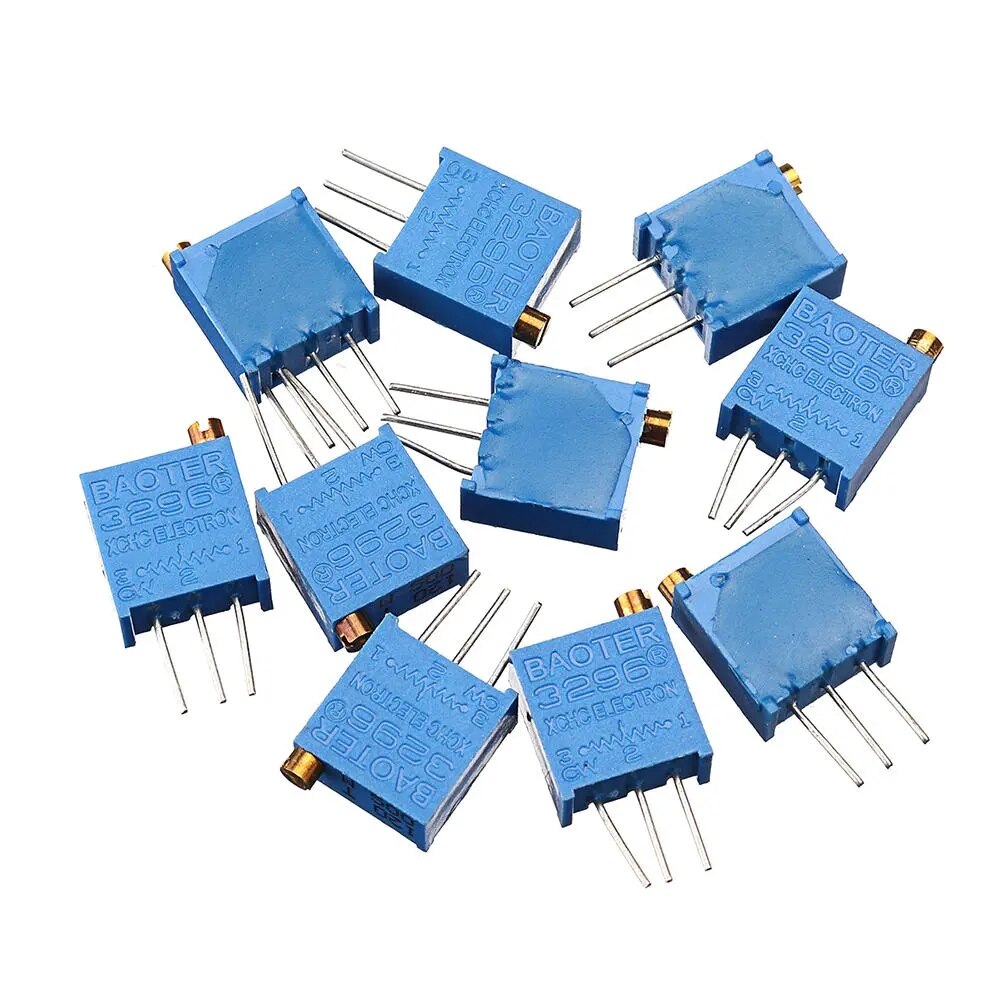 10 stk 3296w-504 500k justerbart præcisionspotentiometer  w504 3296w