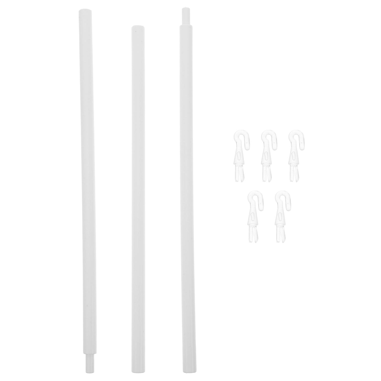 6pcs Blind Accessories 89CM PP Pull Rod Replacement Wand Hook for Blinds Curtains Window Vertical Blind Parts