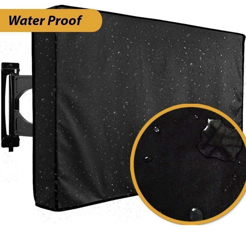 Outdoor TV Screen Dustproof Waterproof Cover Set Cover Oxford Black Television Case TV 40'' To 69''