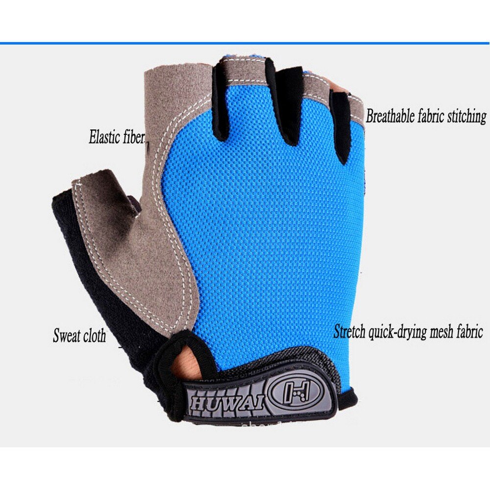 Cycling Gloves Bicycle Gloves Non-slip Impact Breathable Half Finger Bike Gloves Short Sports Gloves Accessories for Men Women