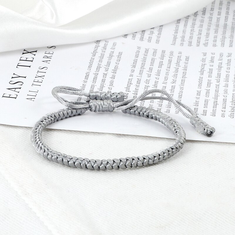 Mode Vrouwen Armband Handgemaakte Tibetaanse Boeddhistische Lucky Charms Verstelbare Knopen Touw Mannen Armbanden En Armbanden Meisjes Gevlochten Sieraden