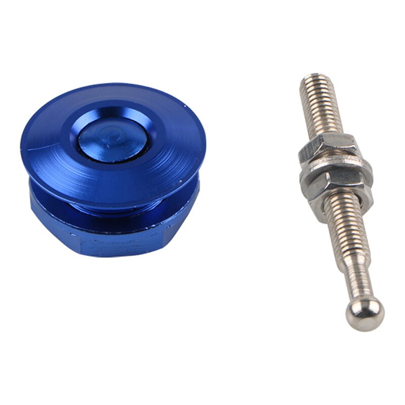 Yolu Universele Quick Release Klink Bumper Lock Clip Aluminiumlegering Auto Hood Pins Lock Clip Kit Voor Auto Bumper kap: Blauw