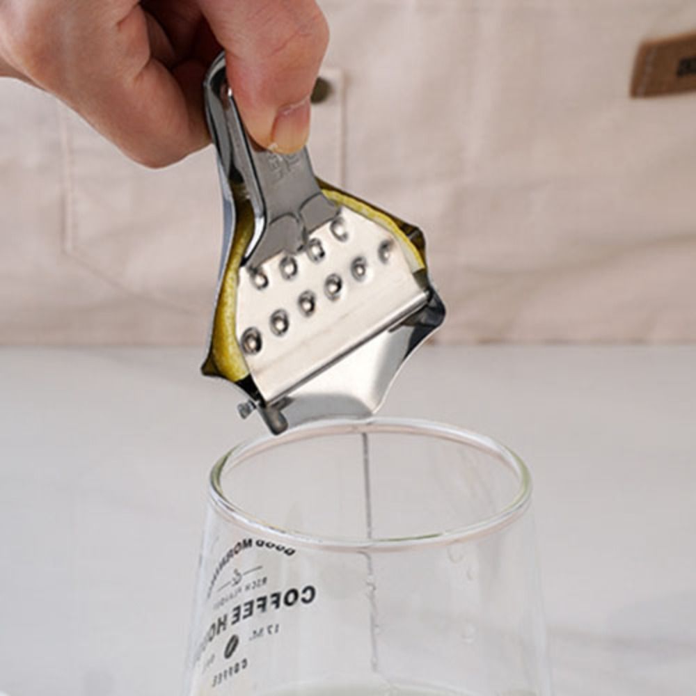 Pressa a mano per uso domestico pinze per limone in acciaio inossidabile spremiagrumi manuale antiruggine clip per spremiagrumi argento pressa per agrumi uva