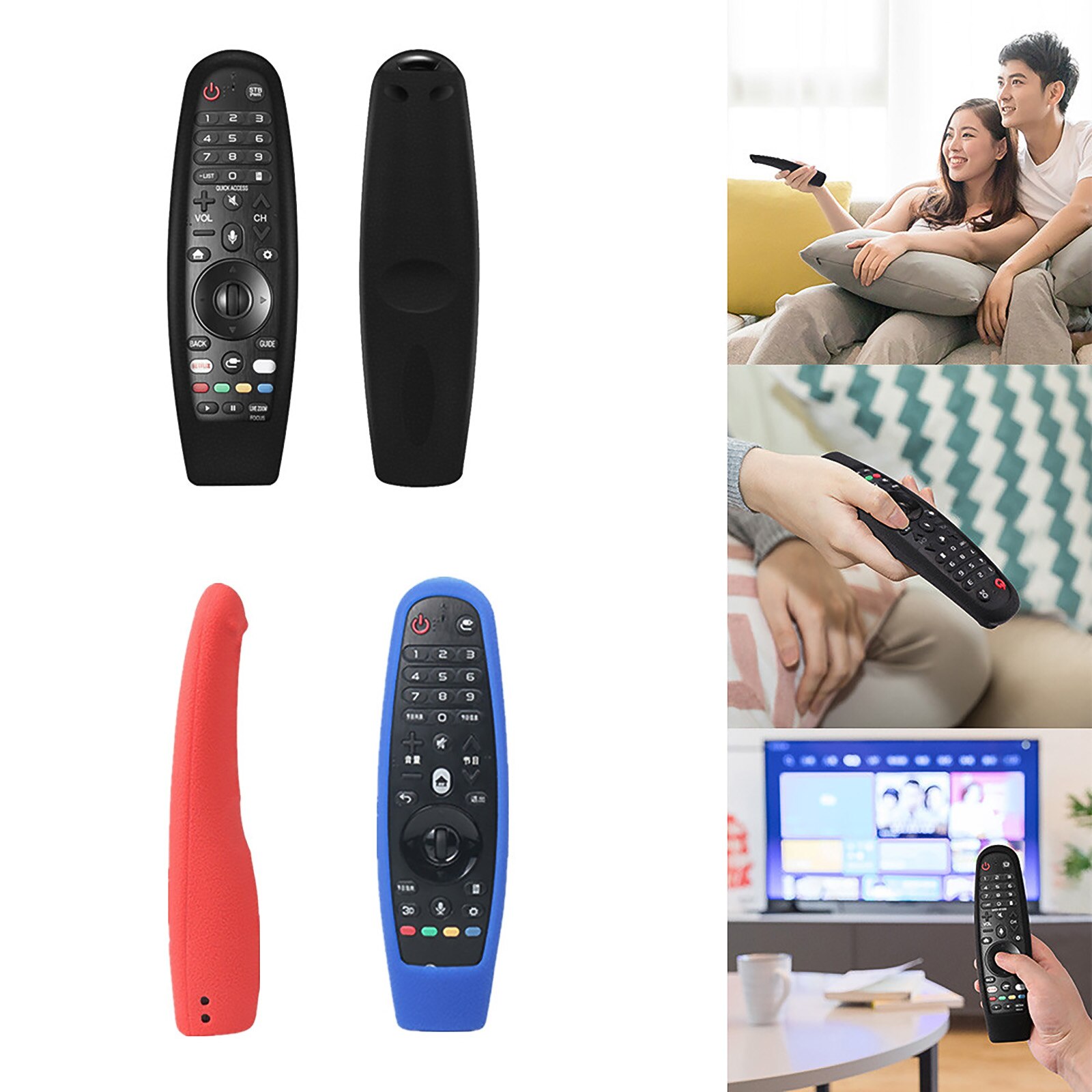 Protective Silicone Case For LG TV AN-MR600 650 AN-MR18BA MR19BA Magic Remote Control Cover Shockproof Washable Remote MR-18