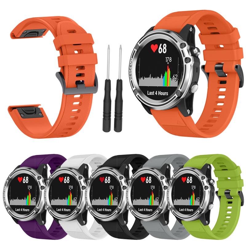 Silicone Strap For Garmin Fenix 3 3HR 5X 5X Plus Band Sport Bracelet Rubber Watchband Silicone Fitness Replacement Band