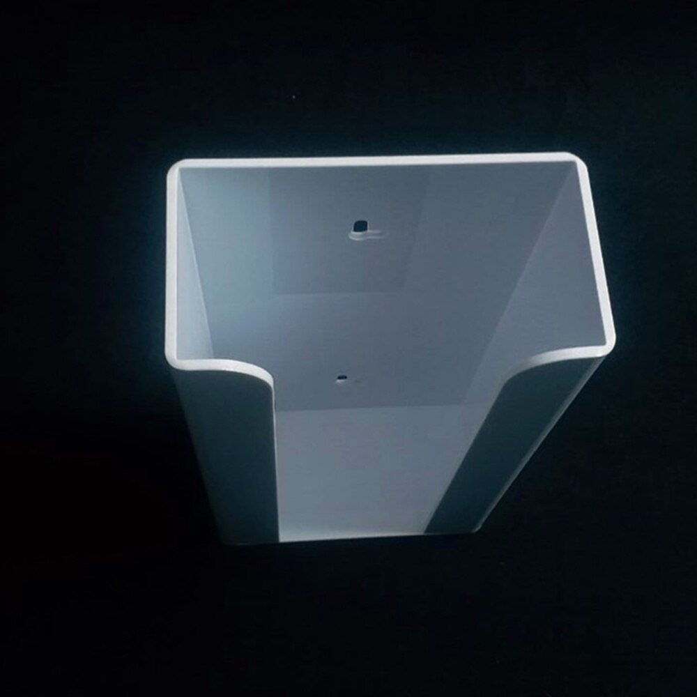 Useful Disposable Gloves Storage Box Transparent Wall Mounted Dispenser Organizer Case Precise Plexiglass Storage Box (White)