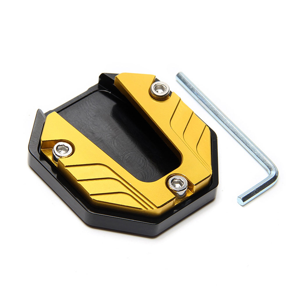 Universale Scooter Moto Bici Cavalletto Prolunga Piede Cavalletto Laterale Estensione Pad Piastra di Supporto Base Ingrandita Antiscivolo: Lavanda