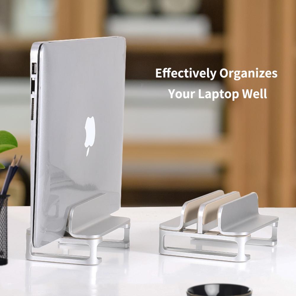 Aluminium Laptop En Tablet Verticale Stand Voor Macbook Air/Pro 16 13 15, Ipad Pro 12.9, chromebook En 11 Tot 17-Inch Laptop
